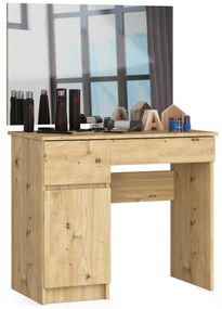 Masă de toaletă Parijat (Stejar artisan) (cu oglindă) (S). 1070920