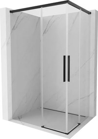 Mexen Rox Duo cabină de duș culisantă 120 x 90 cm, transparentă, neagră - 8C2D-120-090-70-00