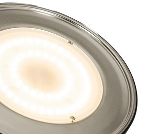 Lampă de podea din bronz cu LED și dimmer, cu lampă de citit - Kelso