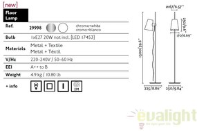 Lampadar / Lampa de podea moderna LUPE 29998