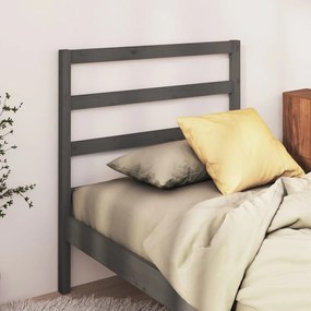 822234 vidaXL Tăblie de pat, gri, 95x4x100 cm, lemn masiv de pin