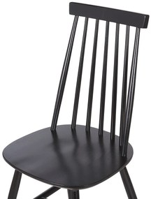 Set 2 buc. scaune pentru sufragerie Burank (negru). 1009960