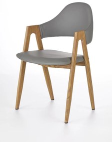 Scaun tapitat K247 gri - H 80 cm