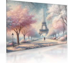 Tablou pe sticlă – Primăvară la Paris (70x50 cm)
