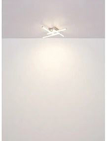 Plafonieră LED Globo 67346-24 KIRINA LED/24W/230V 4000K crom mat
