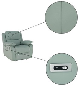 Fotoliu de relaxare, piele / piele ecologică neomint, VIVAN