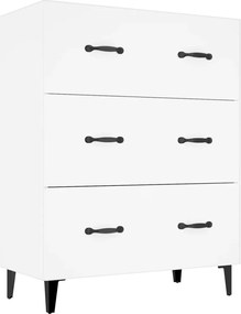 vidaXL Dulap, alb, 69,5x34x90 cm, lemn compozit