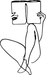 Accesoriu de perete metalic Citirea cărții - 494