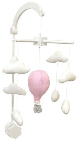 BABY Carusel Patut Balon cu aer cald Roz buline - Dandelion