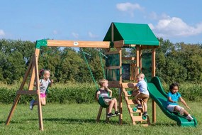 Spațiu de joacă pentru copii din lemn cu turn Buckley Hill