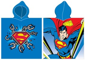 Superman Chain poncho prosop de plajă 55x110 cm