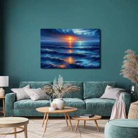 Tablou apus de soare peste ocean