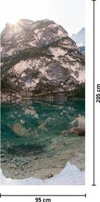 Fototapet pentru ușă - Lac Montan (95x205cm)