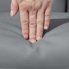 HOMCOM Fotoliu relax cu otoman fotoliu de relaxare relaxant pivotant 360° si spatar inclinabil, 76x81x101cm, gri | Aosom Romania