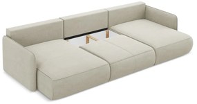 Colțar crem extensibil/cu spațiu de depozitare Nanea – Makamii