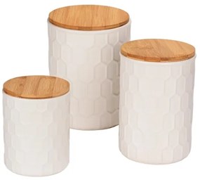 WENKO 54222100 - Cutie de depozitare MAYA 13x17 cm alb/maro