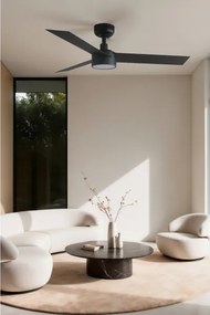 FARO 34289WT1S - Ventilator LED dimabil CRUISER S, 18W/230V CCT, Ø 106 cm, negru WT + telecomandă