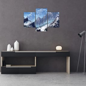 Tablou - Munții pictați (90x60 cm)