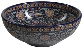 Sapho - Lavoar pe blat PRIORI Ø 41 cm, ceramică/multicolor