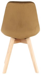 Scaun, catifea Velvet maro/lemn fag, LORITA