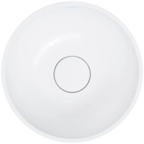 Omnires Shell M+ lavoar 35x35 cm rotund sub blat alb SHELL350UNBM