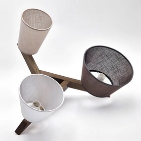 Lustră LED aplicată Brilagi ANTHONY 3xE14/40W/230V stejar nuc