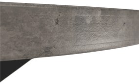 Masa de luat masa, gri carbon   negru, diametru 120 cm, MEDOR