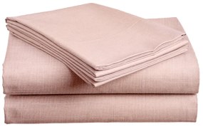 Cearsaf din bumbac SLUB 140x240 cm roz deschis, 100% bumbac Dimensiune: 140 x 240 cm