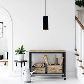 Lustră pe cablu AVALO 1xE27/60W/230V negru