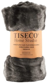 Pătură gri din micropluș/cocolino 150x200 cm Wave – Tiseco Home Studio