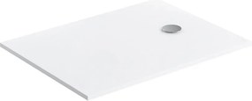 Cadita de dus compozit Omnires AquaPure M+ dreptunghiulara alb mat 80x100 cm