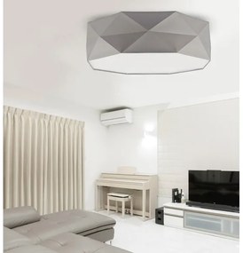 Plafoniera KANTOOR 4xE27/60W/230V gri