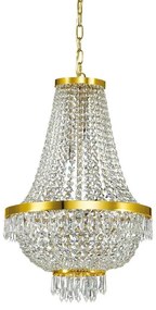 Lustră de cristal pe lanț Ideal Lux CAESAR 9×G9/40W/230V