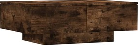 vidaXL Măsuță de cafea, stejar fumuriu, 90x60x31 cm, lemn prelucrat