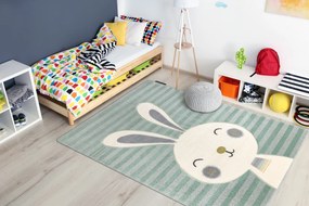 Covor PETIT RABBIT iepure verde