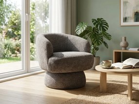 Fotoliu design rotativ COSMIC RAVEN, gri