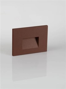 Spot aplicat perete exterior LED 3000K IP65 Pik corten