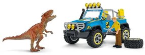 Mașină de teren Schleich 41464 cu gard pentru Dinozaur