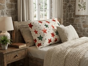 Față de pernă din microfibră COLORFUL STARS 70x90 cm, colorat