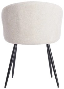 Set de scaune de sufragerie crem 2 buc. din metal Radaja – Light &amp; Living