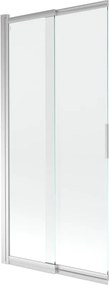 Mexen Fox paravan de cadă cu 2 panouri culisante 85 x 150 cm, transparent, crom - 891-085-002-01-00