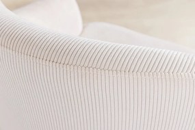 Set de 2 scaune, Catifea Raiata, Bej, EXTRAVAGANCIA, A-46201 VC