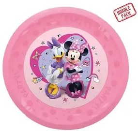 Disney Minnie Junior set de 4 farfurii plate de plastic premium micro, 21 cm