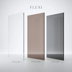 Paravan de dus Rea Flexi Grey / Black 120