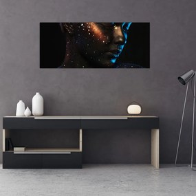 Tablou strălucitor a femeii (120x50 cm)