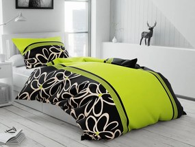 Lenjerie de pat din bumbac Culoare verde, BELLA