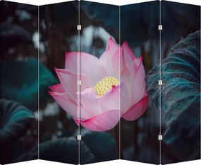 Paravan - Floare roz (210x170 cm)