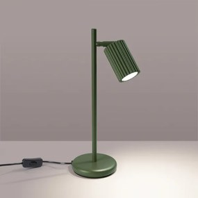 Lampă de masă Sollux SL.1624 KARBON 1xGU10/10W/230V verde