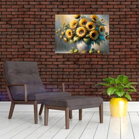 Tablou – Vază cu floarea-soarelui (70x50 cm)