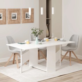 Masa Plianta Nova, Alb, 179 x 90 x 75 cm